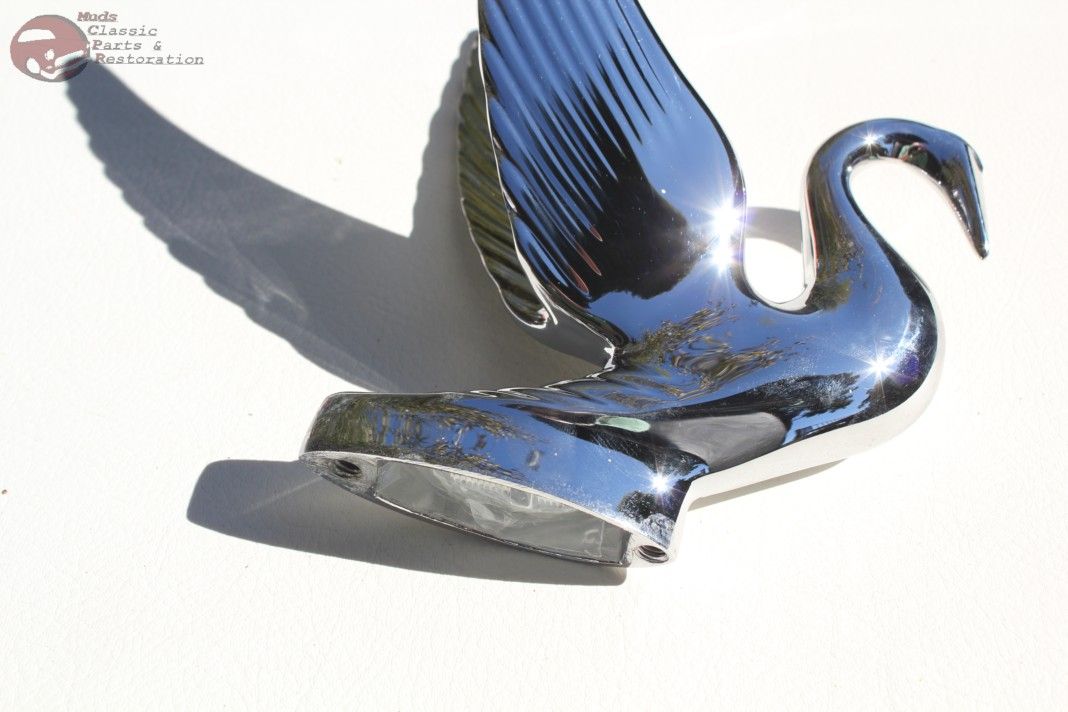 Chrome Swan Novelty Hood Ornament Custom Chevy Car Truck Hot Rat Rod